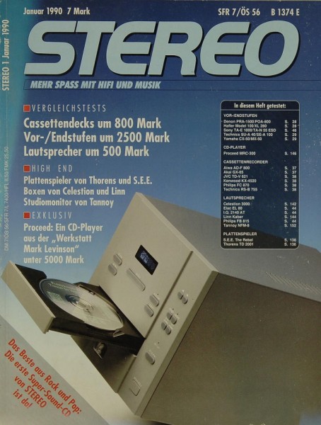 Stereo 1/1990 Zeitschrift
