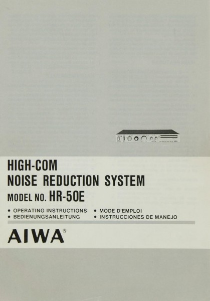 Aiwa HR-50 E Operating Instructions