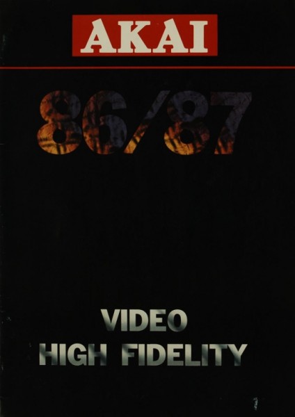 Akai 86/87 - Video / High Fidelity brochure / catalogue