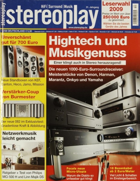 Stereoplay 12/2008 Zeitschrift