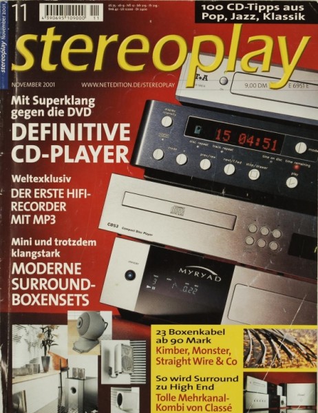 Stereoplay 11/2001 Zeitschrift