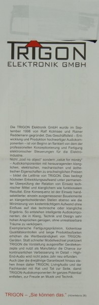 Trigon Trigon Brochure / Catalogue
