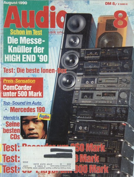 Audio 8/1990 Zeitschrift