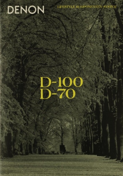 Denon D-100 / D-70 brochure / catalogue