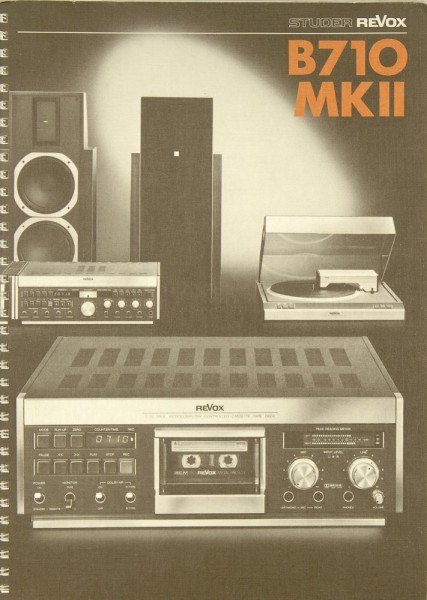 Revox B 710 MK II Manual