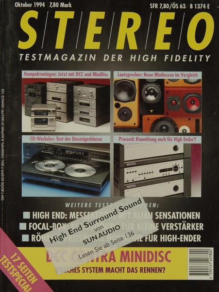 Stereo 10/1994 Zeitschrift