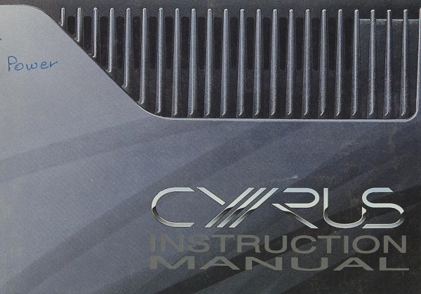 Mission / Cyrus Power Amplifier Bedienungsanleitung