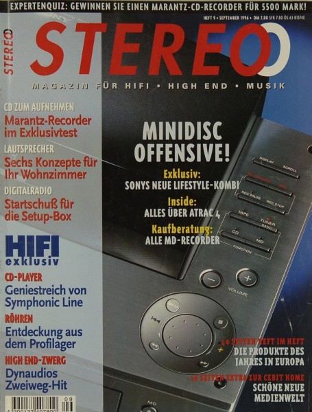 Stereo 9/1996 Zeitschrift