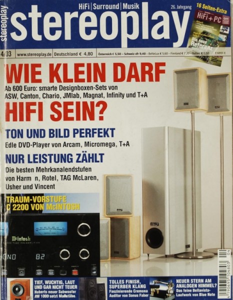 Stereoplay 4/2003 Zeitschrift