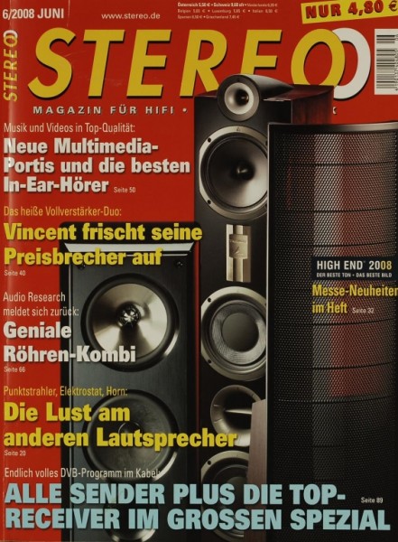 Stereo 6/2008 Zeitschrift