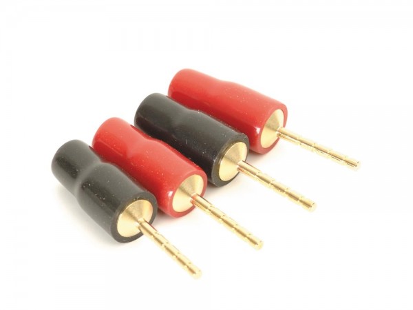 Loudspeaker connection pins 6 mm 4 set