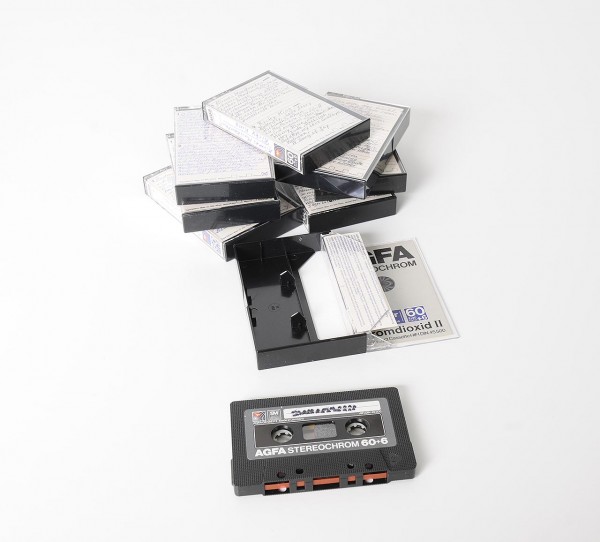Convolute 8x Agfa music cassettes Stereochrom 60+6