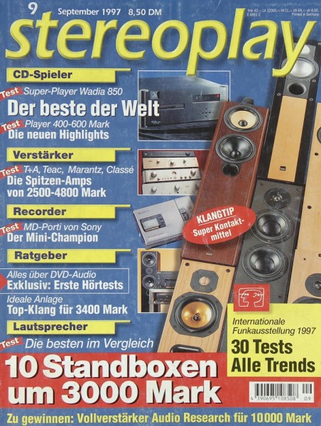Stereoplay 9/1997 Zeitschrift
