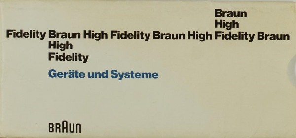 Braun Geräte und Systeme Brochure / Catalog