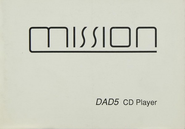 Mission / Cyrus DAD-5 Bedienungsanleitung
