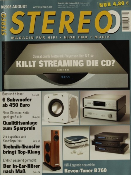 Stereo 8/2008 Zeitschrift