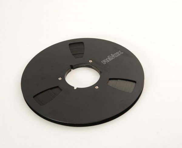 Revox Tape Reel 27 Metal black NAB with tape