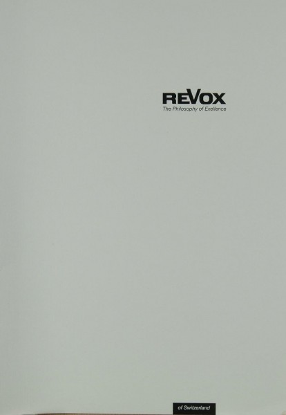 Revox Audio- und Videosystem M 51 Brochure / Catalogue