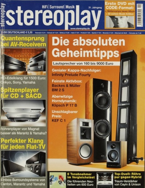 Stereoplay 11/2008 Zeitschrift