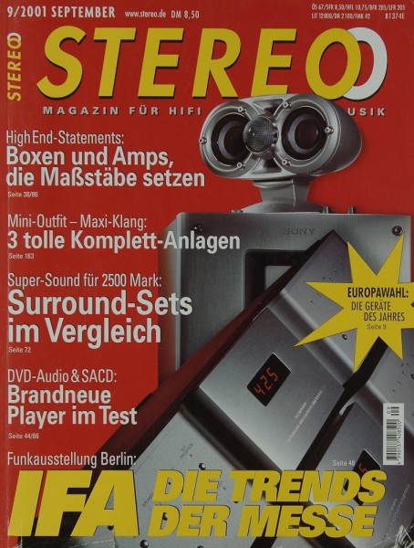 Stereo 9/2001 Zeitschrift