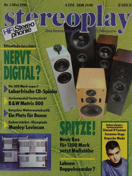 Stereoplay 5/1990 Zeitschrift
