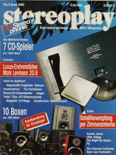 Stereoplay 6/1992 Magazine