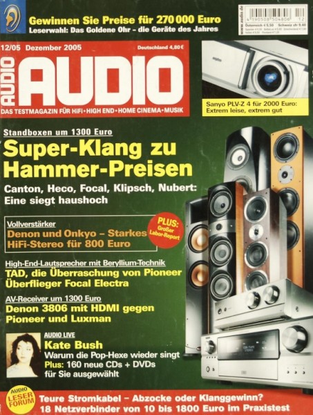 Audio 12/2005 Zeitschrift