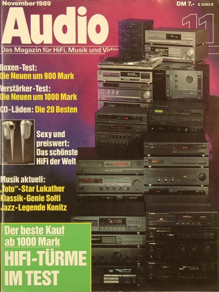 Audio 11/1989 Zeitschrift