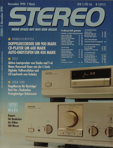 Stereo 11/1990 Zeitschrift