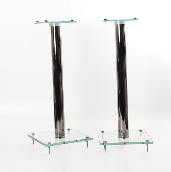 Wharfedale speaker stand glass metal