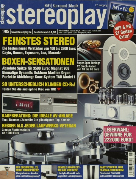 Stereoplay 1/2005 Zeitschrift