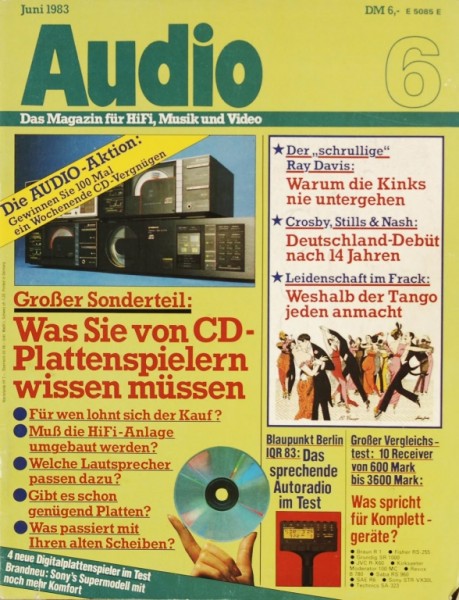 Audio 6/1983 Zeitschrift