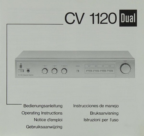 Dual CV 1120 Manual