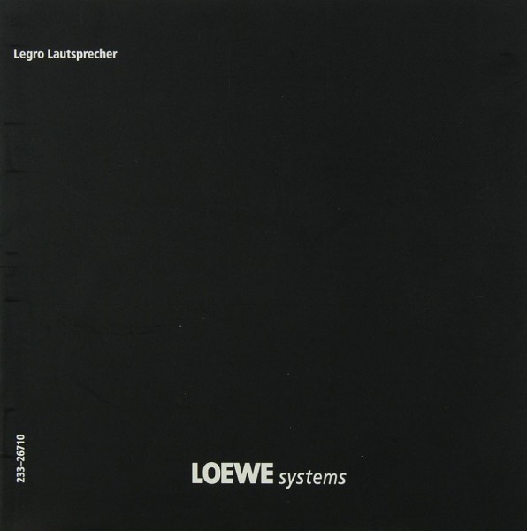 Loewe Legro Lautsprecher Manual