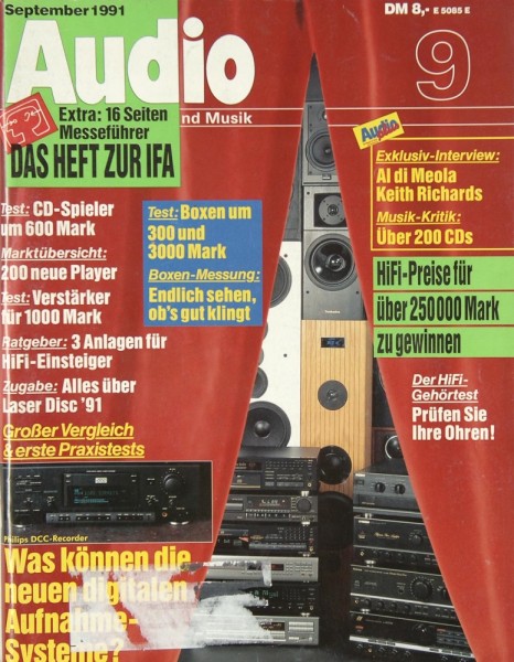 Audio 9/1991 Zeitschrift