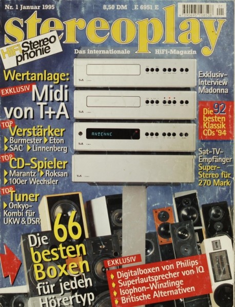 Stereoplay 1/1995 Zeitschrift