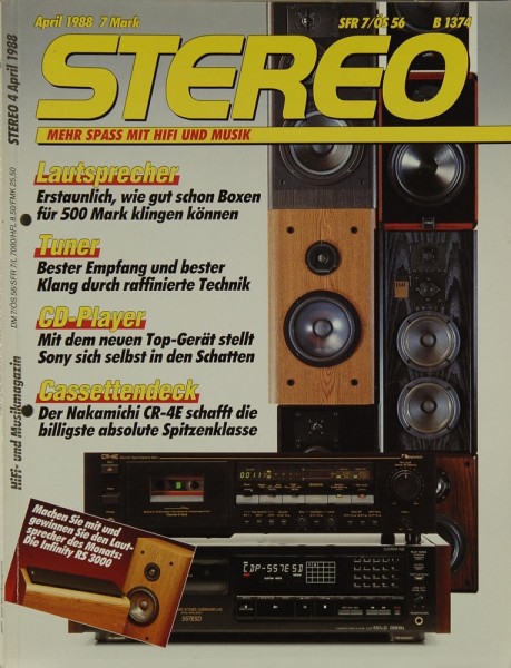 Stereo 4/1988 Zeitschrift