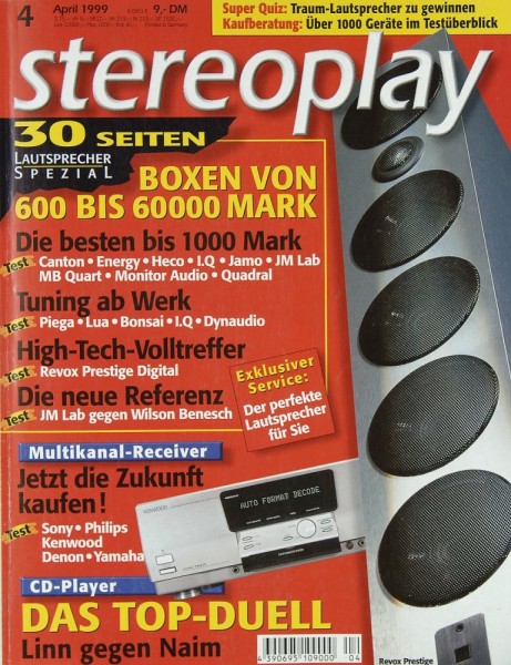 Stereoplay 4/1999 Zeitschrift