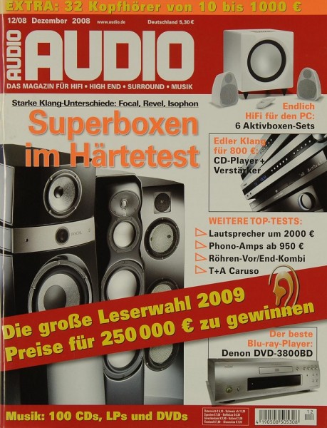 Audio 12/2008 Zeitschrift