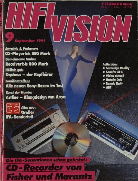 Hifi Vision 9/1991 Zeitschrift
