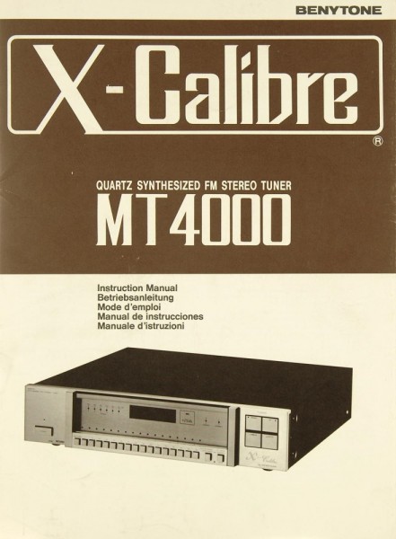X-Calibre MT 4000 Manual