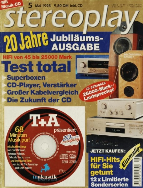 Stereoplay 5/1998 Zeitschrift