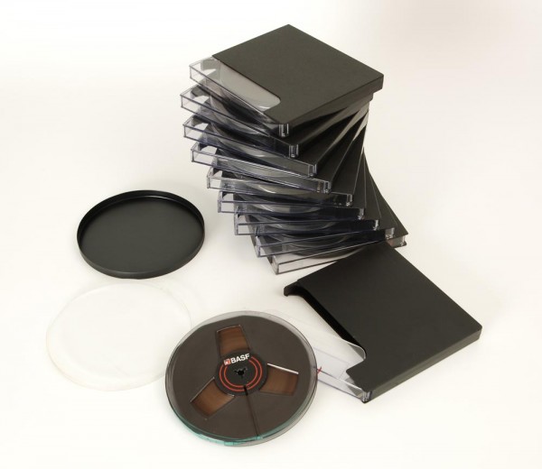 BASF BASF Archivbox 5 Stück mit Tonbandspulen und Bandmaterial 