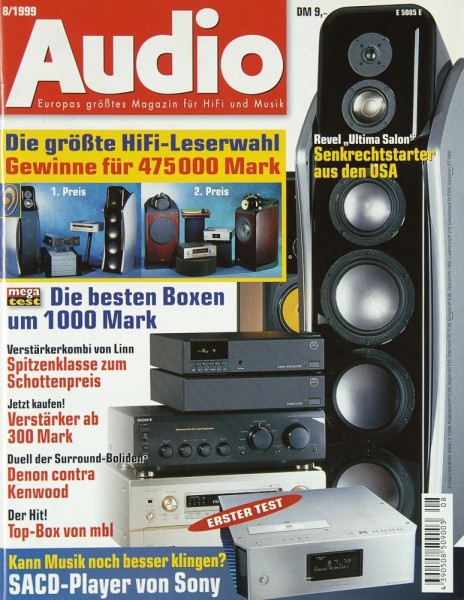 Audio 8/1999 Zeitschrift