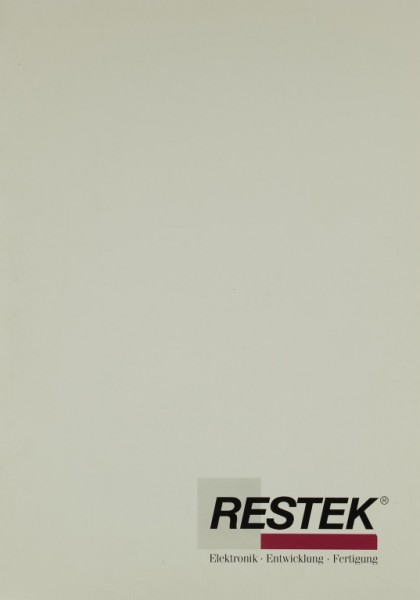 Restek Vector Operating Instructions