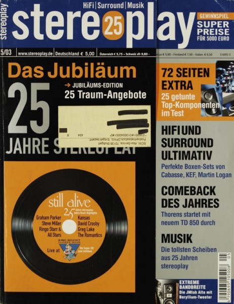 Stereoplay 5/2003 Zeitschrift