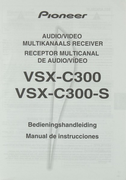 Sony VSX-C 300 / VSX-C 300-S Manual