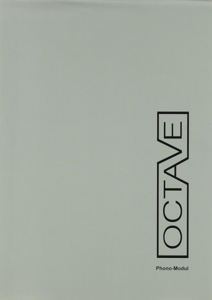 Octave Phono-Modul Prospekt / Katalog