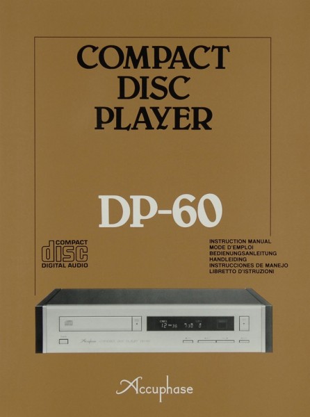 Accuphase DP-60 Manual