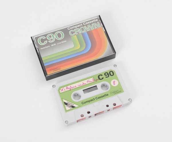 Crown C90 compact cassette grey